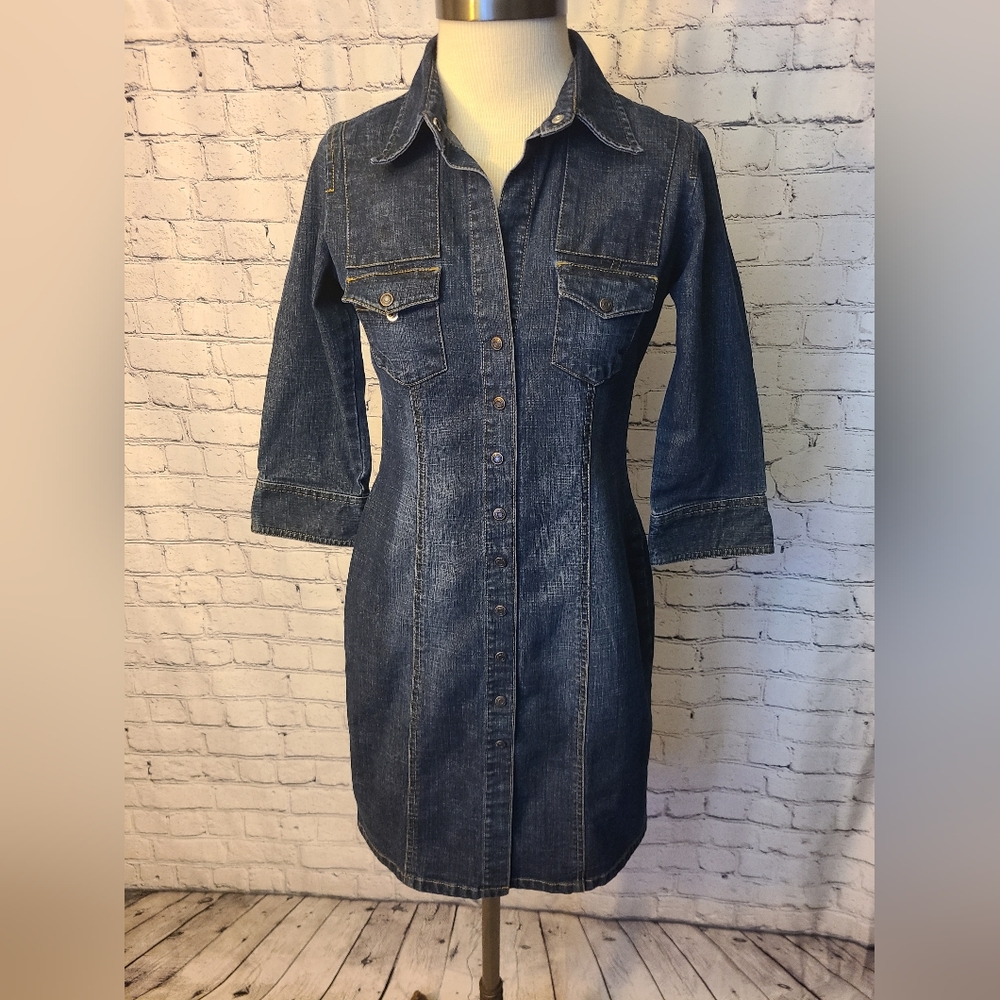 Old Navy Denim (Button-up) Dress